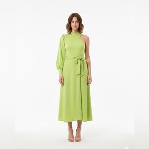 Chic Long Sleeve Lime Dress Sz L